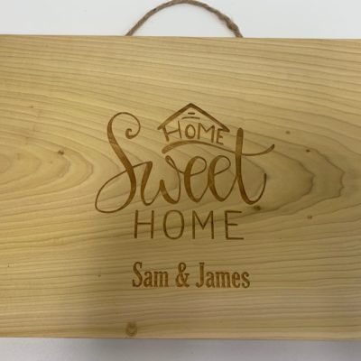 Custom wood sign – laser engraved wood sign