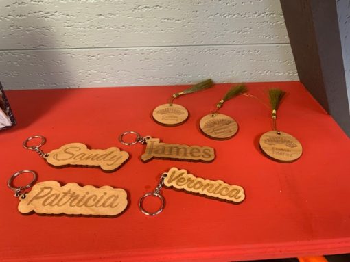 Custom logo wooden tags