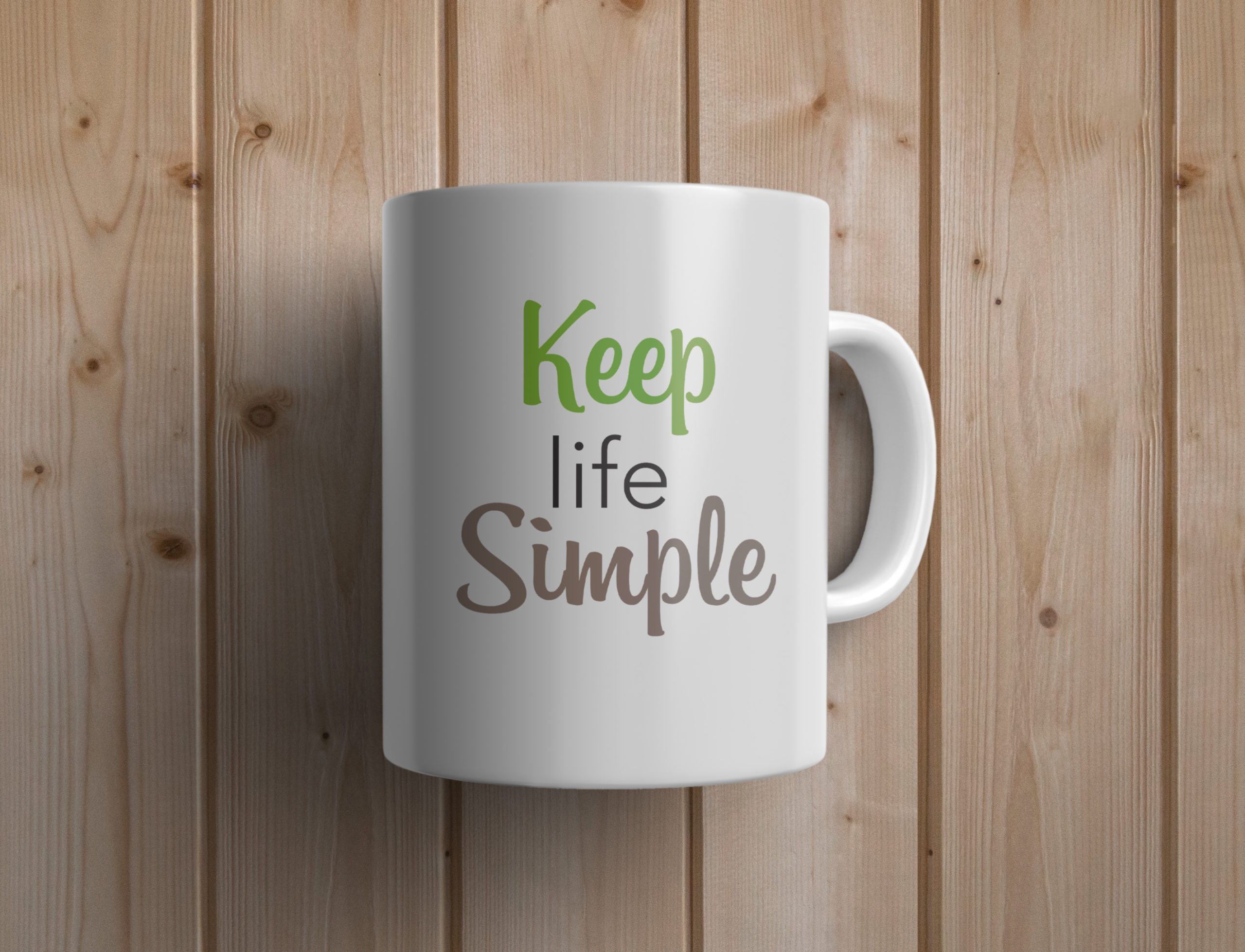 Keep life simple mug – Custom Ceramic Mug – Coffee Mug
