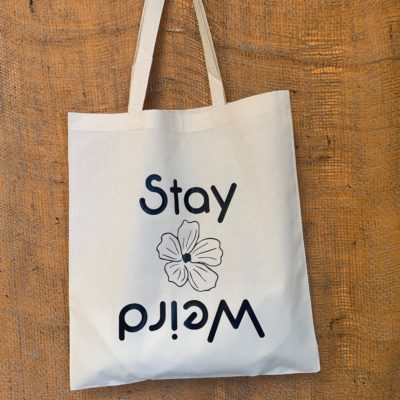 Stay Weird tote bag