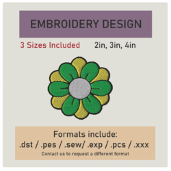 Flower embroidery Design. Machine Embroidery Design. floral Pattern. Instant Download