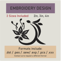 floral embroidery Design. Machine Embroidery Design. floral Pattern. Instant Download CA$3.99